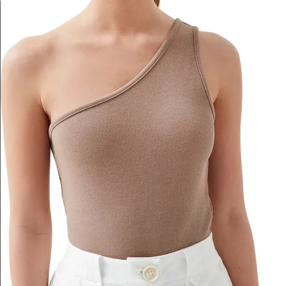 One-Shoulder Ribbed Bodysuit - Picture 5 of 6